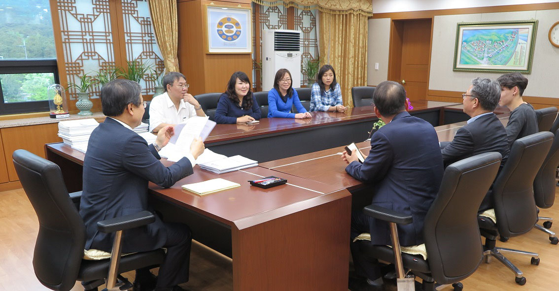 한밭대 벤치마킹을 위한 몽골국립대학교 대표단 내방 이미지