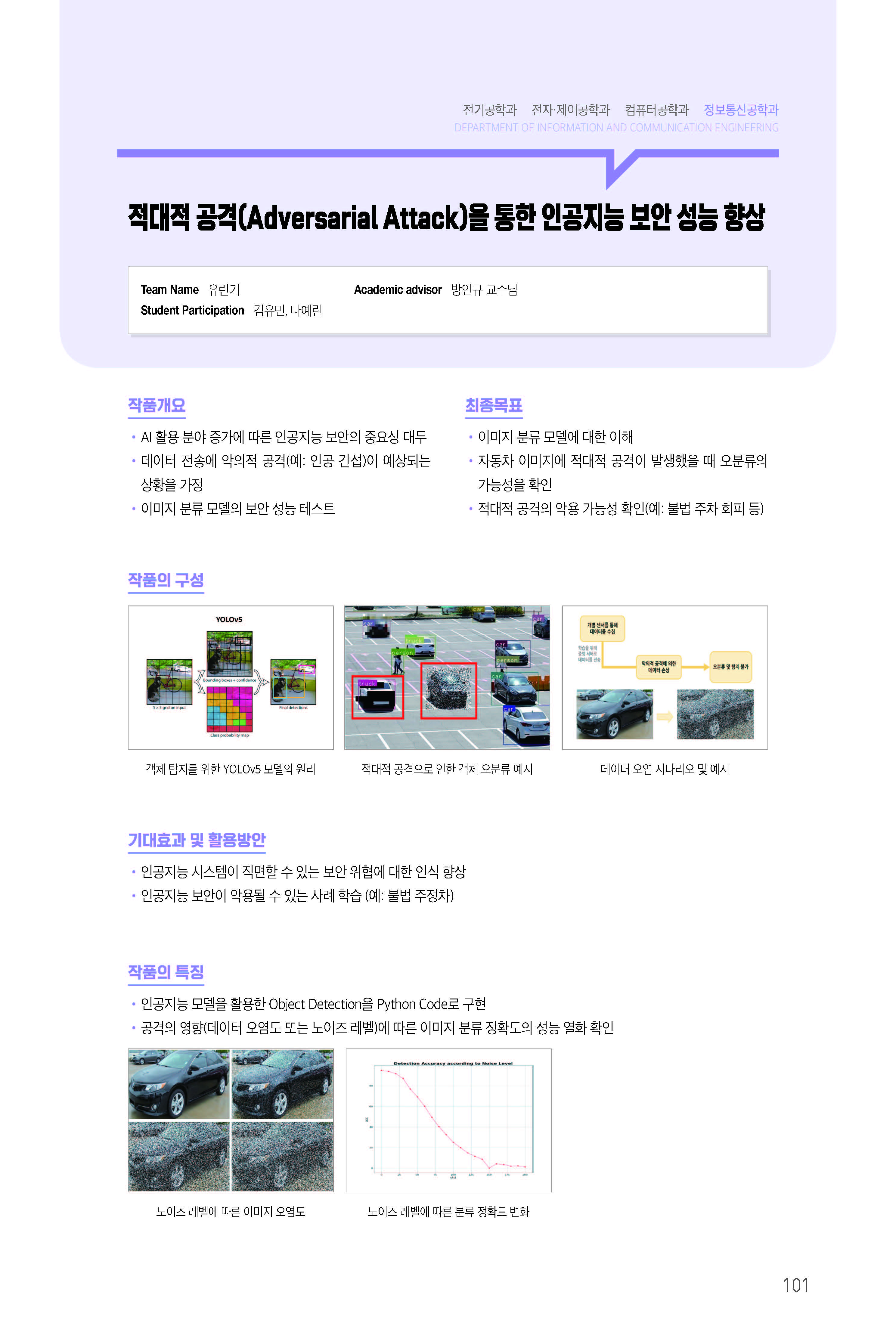 [2022-101] 적대적 공격(Adversarial Attack)을 통한 인공지능 보안 성능 향상 이미지